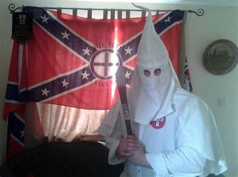 National Action Trial Neo Nazi Posed In Kkk Robes With Baby Bbc News