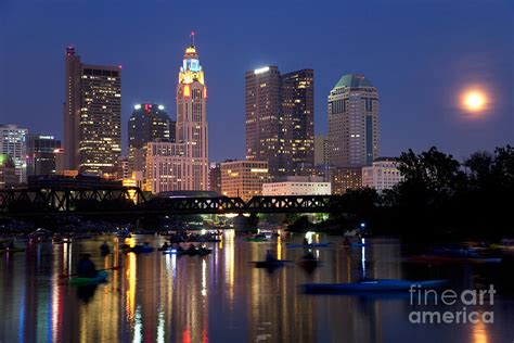 Downtown Skyline Of Columbus Photograph By Bill Cobb