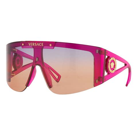 versace sunglasses medusa icon shield pink sunglasses versace eyewear avvenice