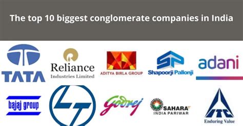 The Top 10 Biggest Conglomerate Companies In India Sp