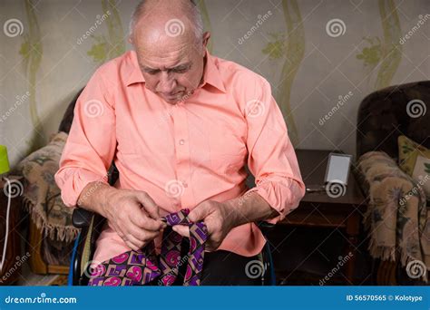 senior man is trying to tie a tie stock image image of dapper accessory 56570565