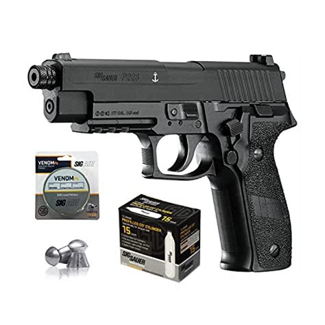 Sig Sauer P226 Air Pistol With Co2 12 Gram 15 Pack And 500 Lead