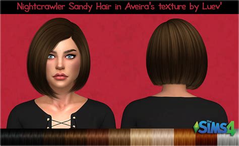 Mertiuza Nightcrawler`s Sandy Hair Retextured Sims 4 Hairs