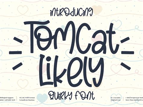 Tomcat Likely Quirky Handwritten Font By Perspectype Studio On Dribbble