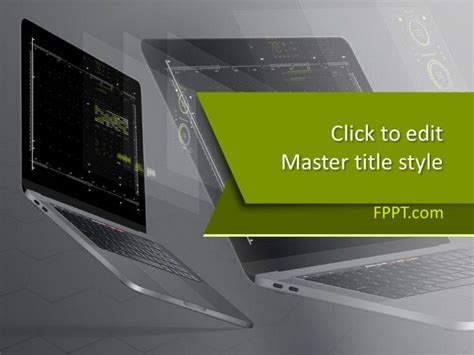Free Technology Computer Powerpoint Template Free Powerpoint Templates