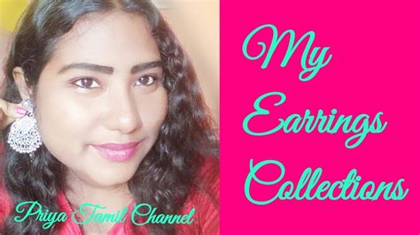 My Earrings Collections In Tamil│usha Tamil Channel Youtube
