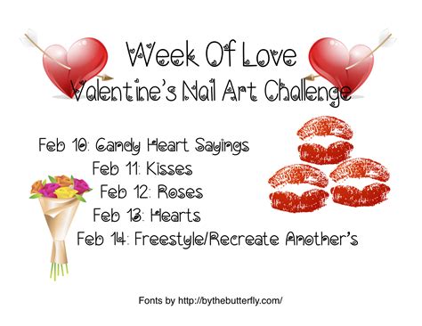 Week Of Love Valentines Nail Art Challenge Roses Kerruticles
