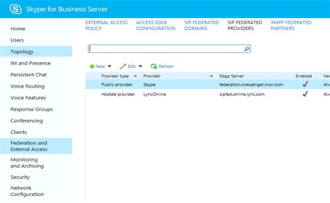 Deploy Skype Connectivity In Skype For Business Server Skype For