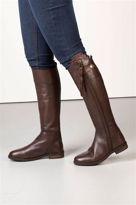 Ladies Tall Leather Boots Uk Slim Fit Knee High Boots Rydale