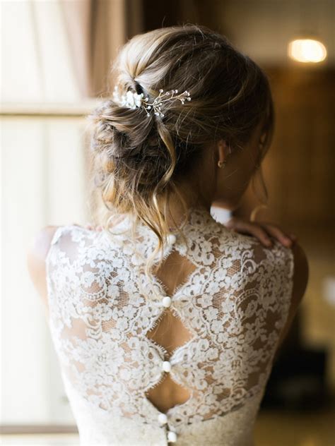 Wedding dress made on corset, of the lace and several layers of tulle. 25 Statement Back Wedding Dresses | SouthBound Bride
