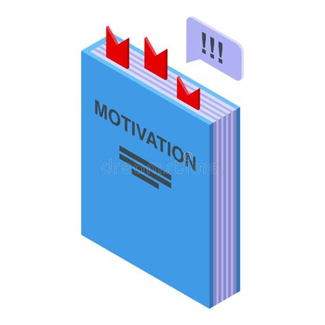 Motivation Book Icon Isometric Vector Speaker Audience Stock Vector