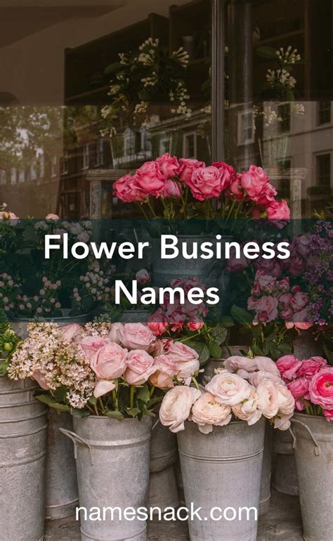 Flower Business Names Flower Business Flower Shop Decor Flower Shop