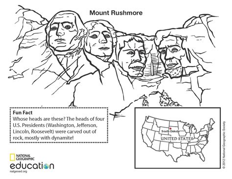 Https://wstravely.com/coloring Page/mount Rushmore Coloring Pages