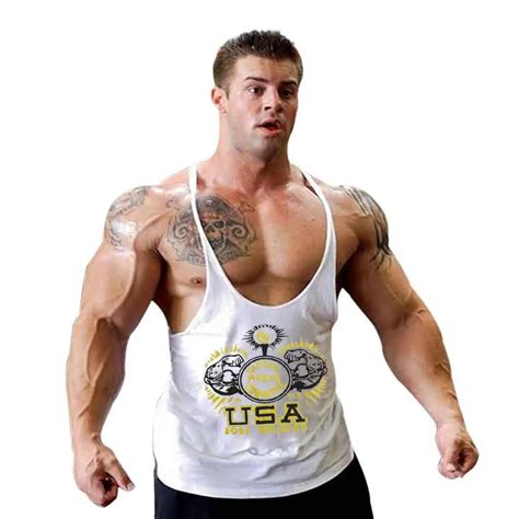 Singlet Bodybuilding Stringer Tank Tops Mens Brand Npc Muscle