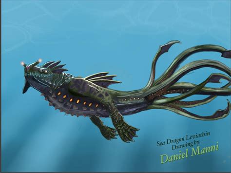 Sea Dragon Leviathan By Danielmanni On Deviantart