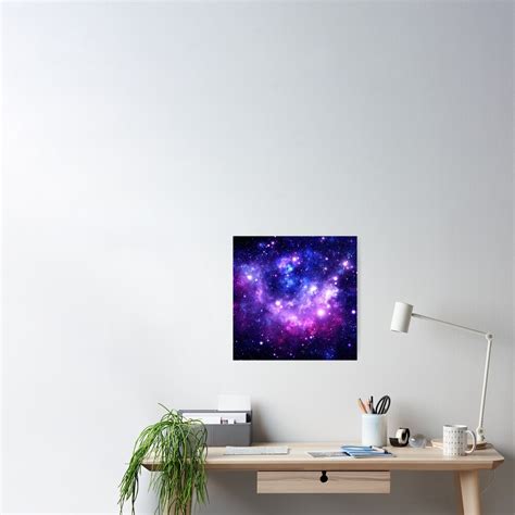 Purple Blue Galaxy Nebula Poster For Sale By 2sweetsdesign Redbubble