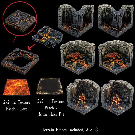 Dwarven Forge Caverns Core Hellscape Hand Painted Modular Dandd Terrain