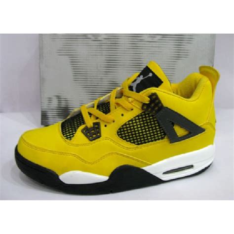 Air Jordan Retro 4 Lightning Tour Yellow White Black Price 6150