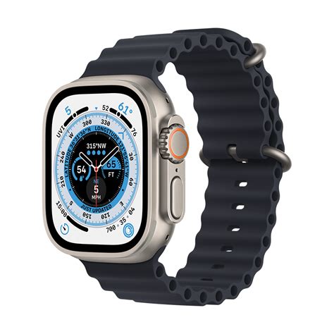 Apple Watch Ultra 49mm Titanium Case With Midnight Ocean Band
