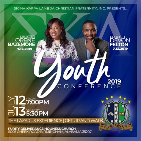 Skl Youth Conference 2019 Purity Deliverance Holiness Church