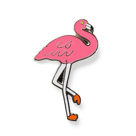 Flamingo Pin Ornithology Eco Wildlife Lapel Badge Hat Enamel Pin