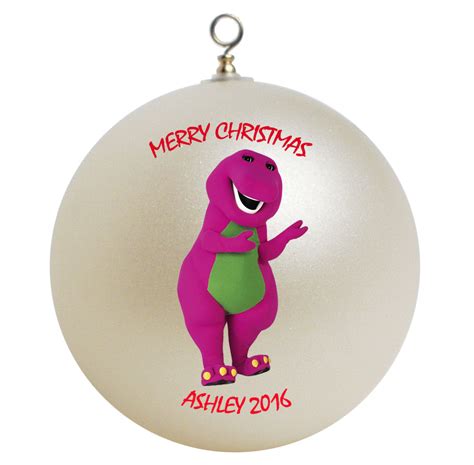 Personalized Barney Christmas Ornament T Ornaments