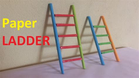How To Make A Paper Ladder Paper Ladder Very Easy Origami Easy And