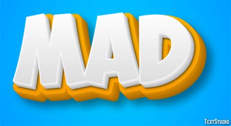 Mad Text Effect And Logo Design Word Textstudio
