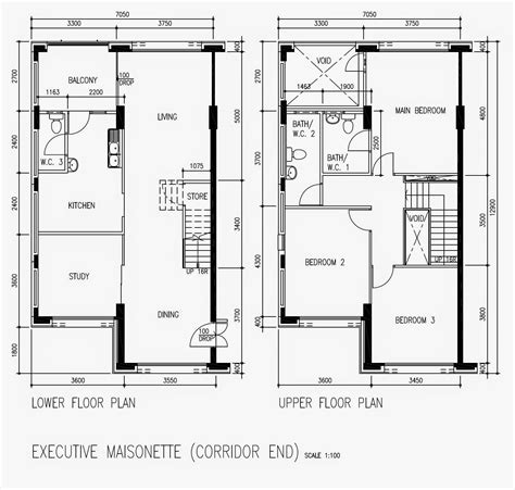 Butterpaperstudio Reno Cck Maisonette Basic Hdb Floorplan Home