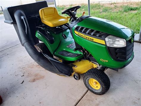 John Deere D105 Riding Lawn Mower With Grass Catch For Sale In Avondale