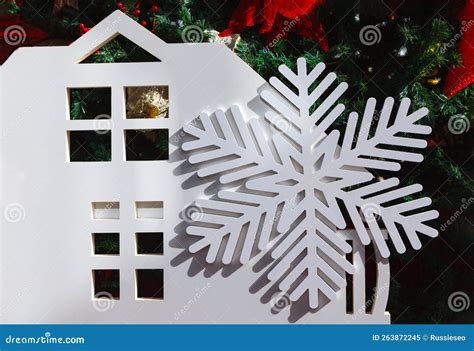Artificial Snowflake Stock Image Image Of Illuminated 263872245