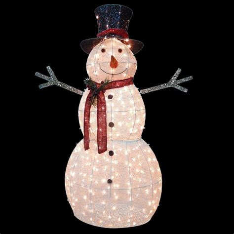 National Tree Company 60 In Snowman Decoration With Clear