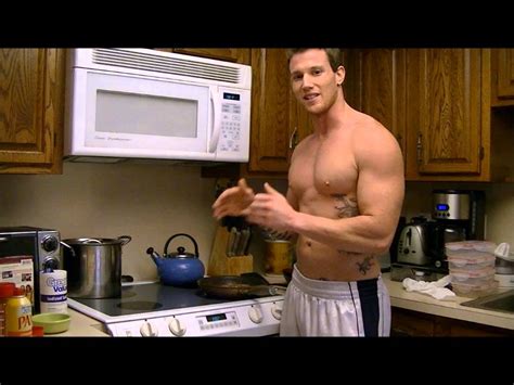 If he catches a cold. Shirtless Chef cooking for six pack abs - Eggs and Bacon ...