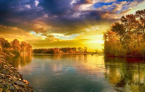 Nature Lake Landscape Silence Sky Reflection Beach Water Summer