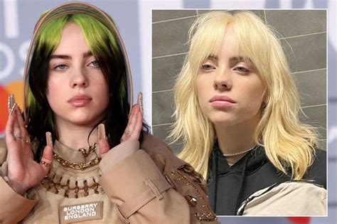 billie eilish shares secrets behind dramatic new look after black and green wig mirror online
