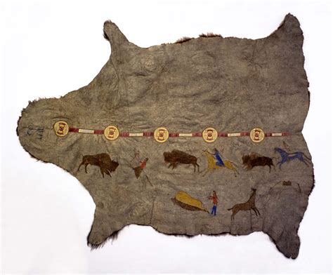 Treasures Painted Buffalo Hide Buffalo Bill Center Of The West