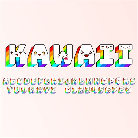 Kawaii Alphabet Svg Kawaii Font Svg Kawaii Letters Svg Etsy Images