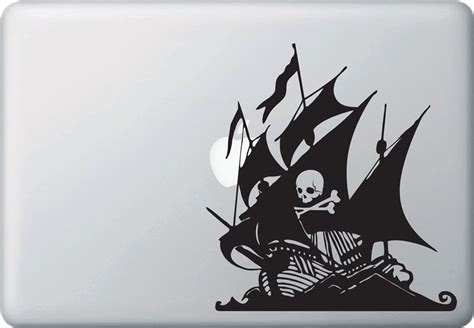 Pirate Ship With Skull And Crossbones Vinyl Decal Sticker 65w X