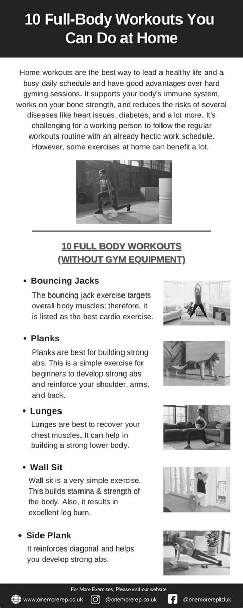 10 Full Body Workouts You Can Do At Home