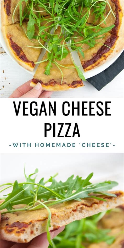 Vegan Cheese Pizza Recipe Elephantastic Vegan