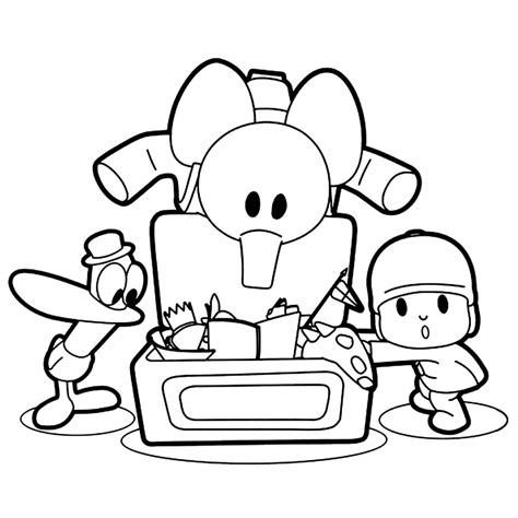 Pocoyo Coloring Pages And Books 100 Free And Printable