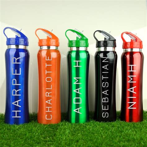 Personalized Water Bottle With Straw 32 Oz Stainless Steel Etsy