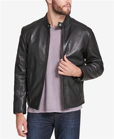 Marc New York Mens Leather Moto Jacket Created For Macys Macys
