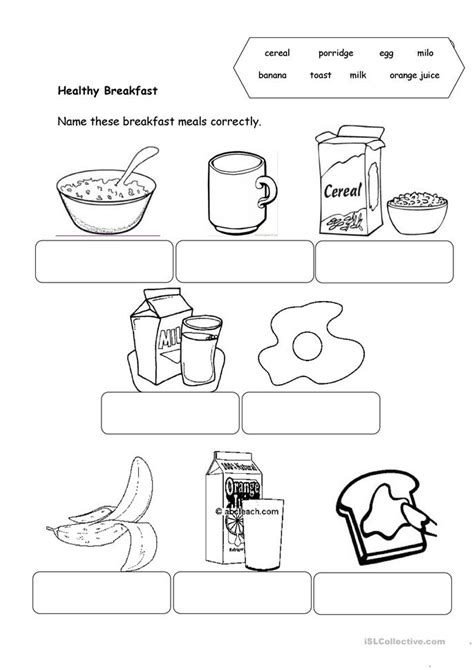 Listening lesson plans with mp3 files also available. Healthy Food worksheet - Free ESL printable worksheets ...