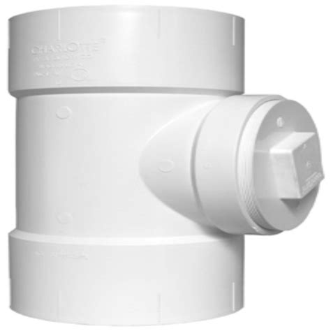 Pvc fittings are for drain, waste and vent purposes. Charlotte Pipe 6 in. PVC DWV Cleanout Tee with Plug-PVC ...