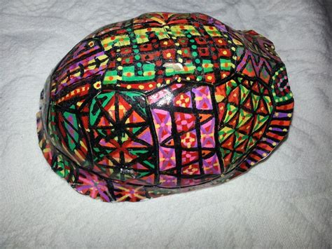 Before the blue completely dries, use your 4 round brush. 22 best Painted Turtle Shells images on Pinterest