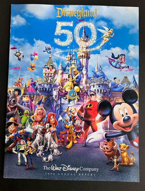 Disneyland 50th Anniversary Walt Disney Company 2004 Annual Report Ebay