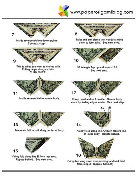 How To Make A Dollar Bill Origami Butterfly Ventarticle