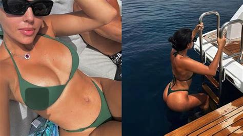 Georgina Rodriguez Wows Wearing Barely There Bikini On Jet Ski With