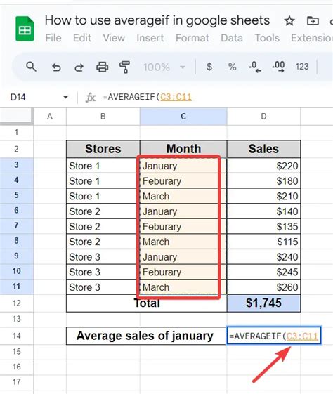 How To Use AVERAGEIF In Google Sheets Use Case OfficeDemy Com